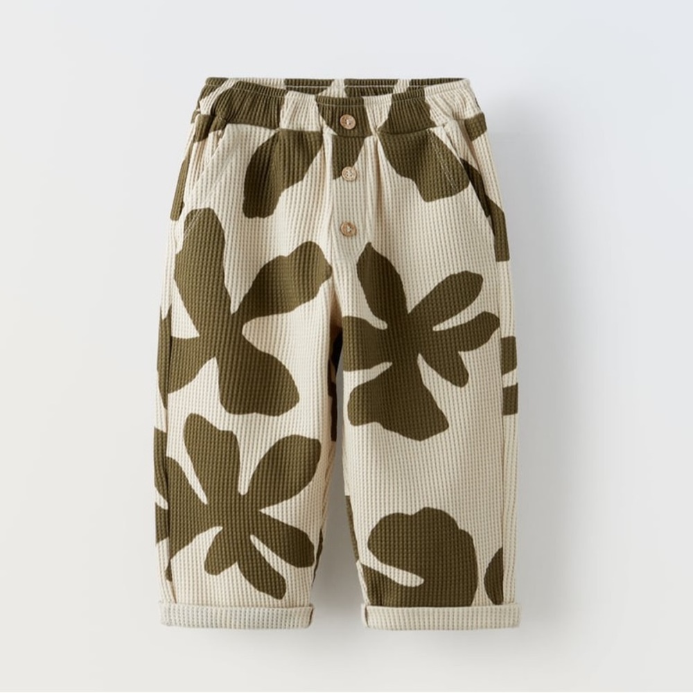 [sold] KIDS | Zara Waffle Knit Pants - 18-24M